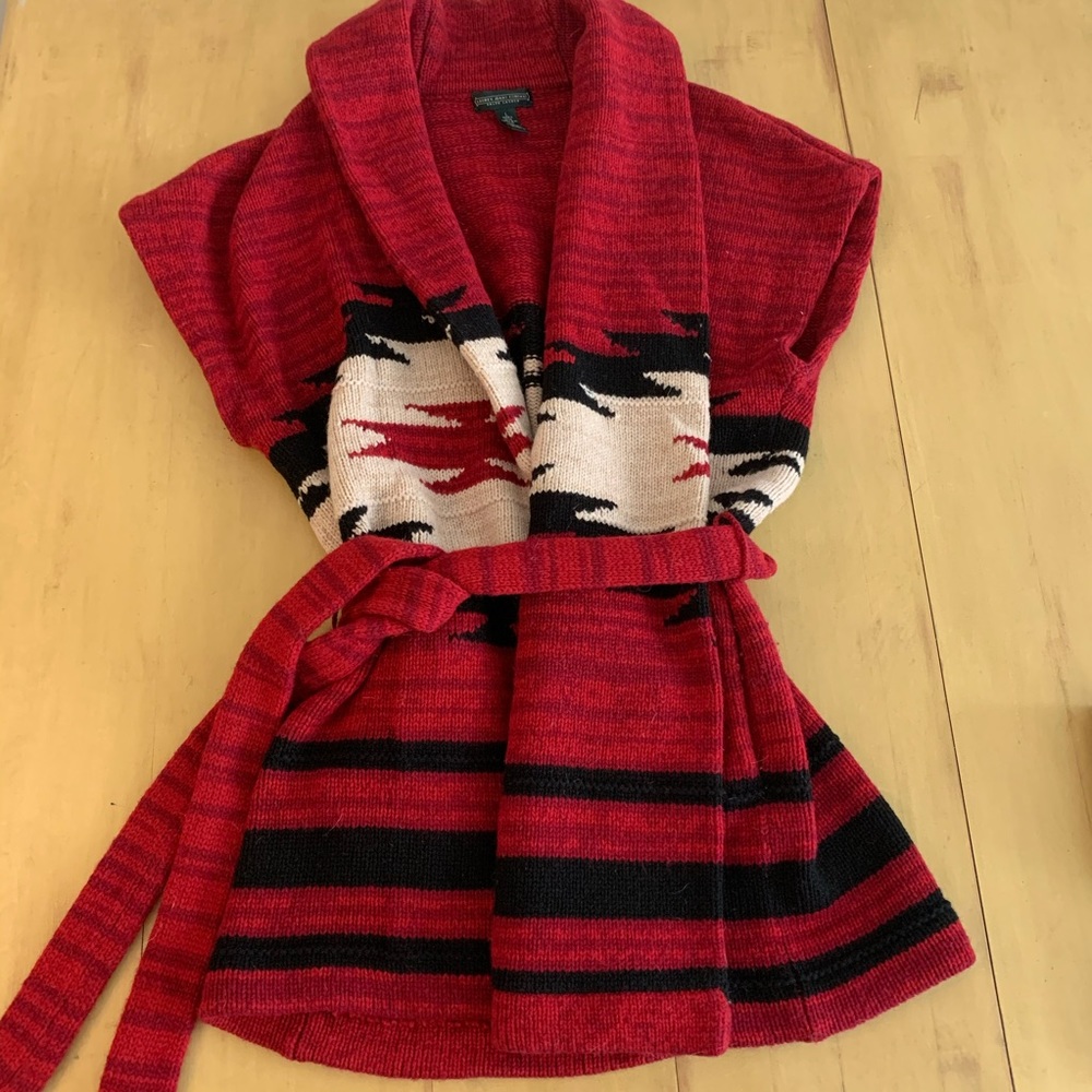 Patterned Tie Vest